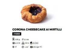 Corona Cheesecake ai mirtilli Mediterranea Surgelati Teramo Abruzzo